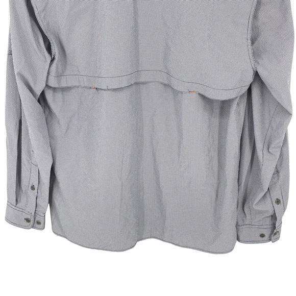 ORVIS Mens All Weather Shirt Fishing Outdoor Gray M Long Sleeve Button Up - Picture 5 of 9